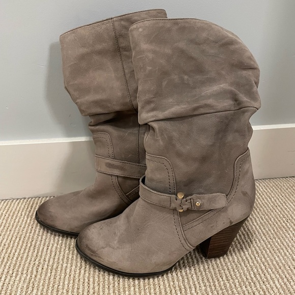 Mauve Aldo mid calf boots with heels size 8.5 - Picture 4 of 4